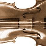 Part of a violin