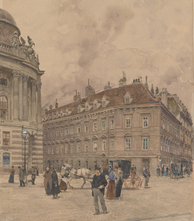 Café Griensteidl in an 1896 painting