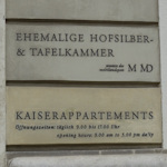 Hofburg tour entry sign