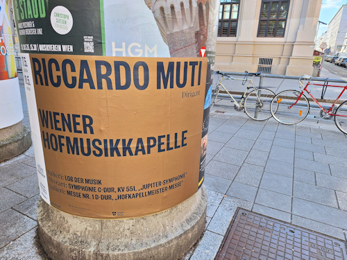 Poster advertising a concert