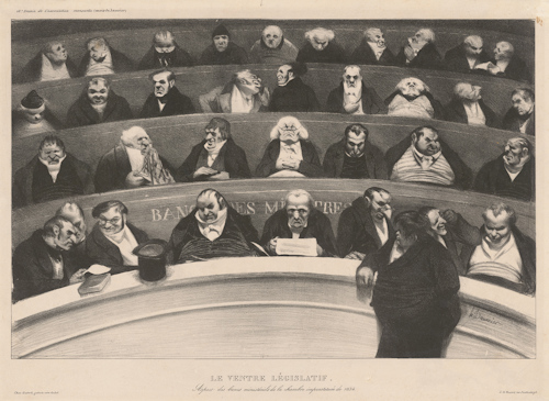 Caricature of a legislative assembly