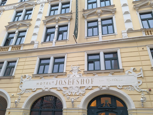 Front entrance to Hotel Josefshof am Rathaus