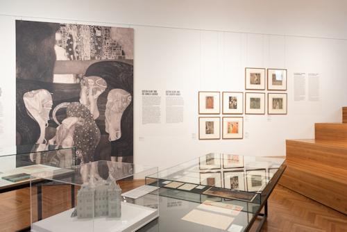 View of an art exhibition