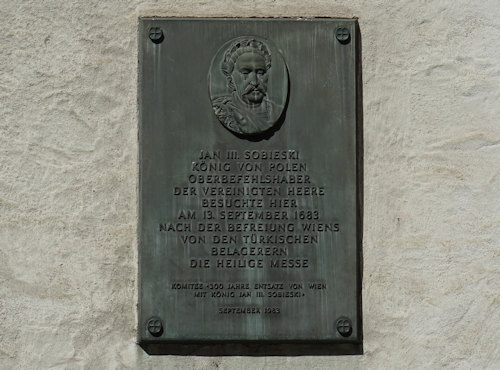 Jan Sobieski plaque
