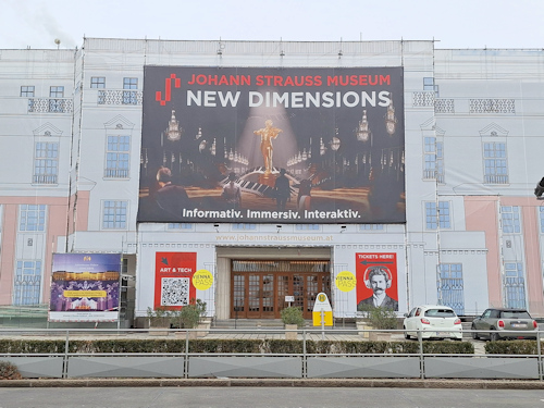 Fron view of the new Johann Strauss Museum