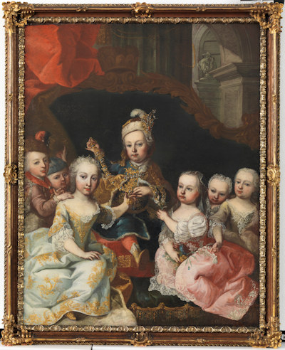 Portrait of Emperor Joseph II and six siblings
