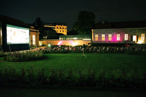 Open-air cinema in Belvedere's Kammergarten
