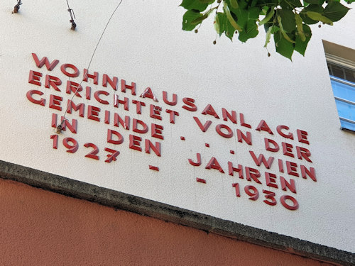 Public housing inscription