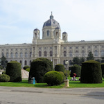 Distant view of the Kunsthistorisches Museum