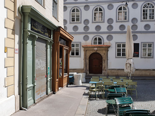 View across from the Kleines Cafe