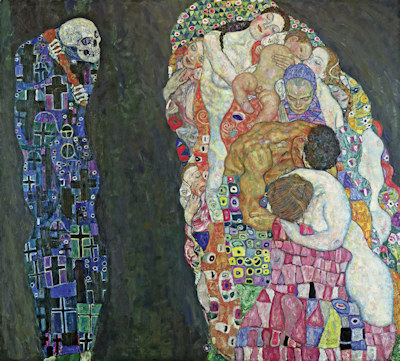 Klimt's Death and Life painting