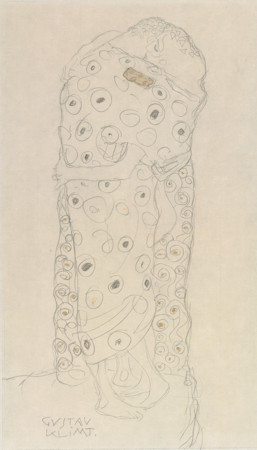 Klimt's Standing Pair of Lovers, Seen from the Side © the Albertina Museum,
