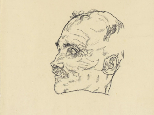 Schiele's 1918 drawing of Klimt on his death bed