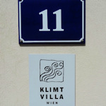 Klimt Villa sign