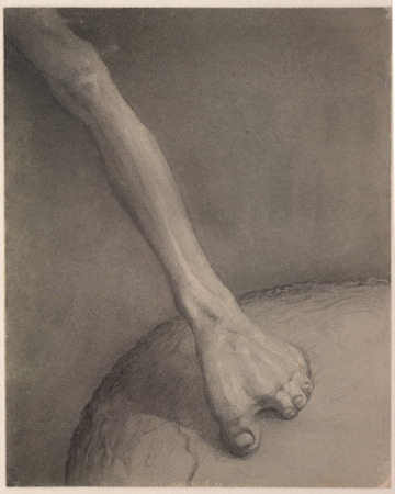 Kubin drawing of a leg