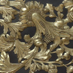 Gold and black lacquer