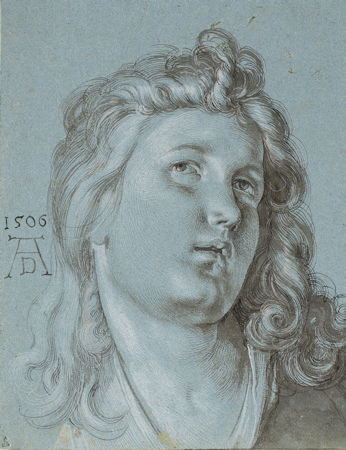 Drawn portrait by Dürer