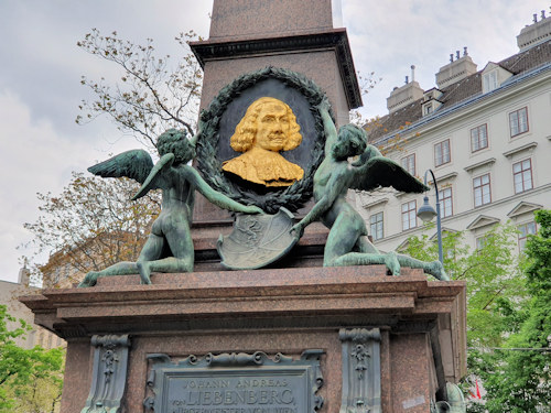Bronze relief of Johann Andreas von Liebenberg