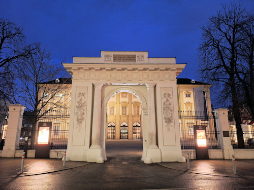 Entrance portal to the Lichtenstein garden palace