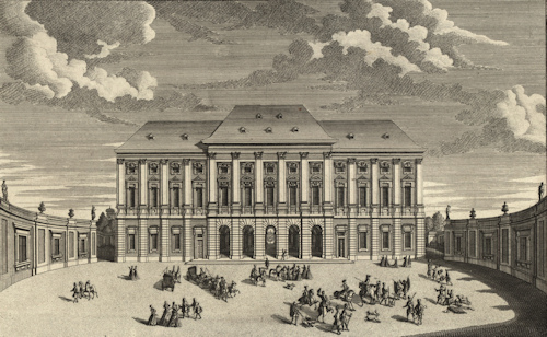 1725 drawing of a Gartenpalais