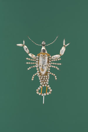 Lobster-shaped Christmas decoration