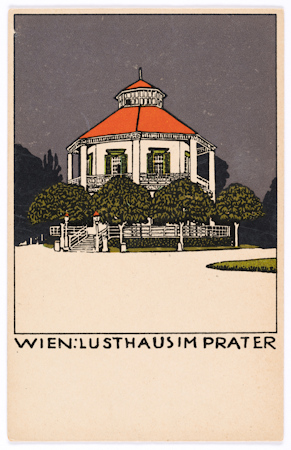 1908 postcard featuring the Lusthaus