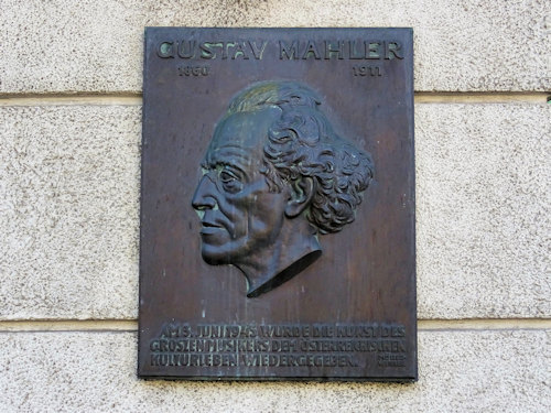 Mahler plaque at the Konzerthaus