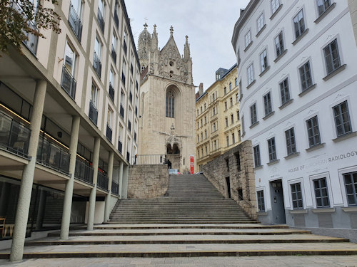 Steps leading up to Maria am Gestade