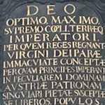 Latin script on the Marian column