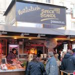 Sausage stand at Am Hof Easter market