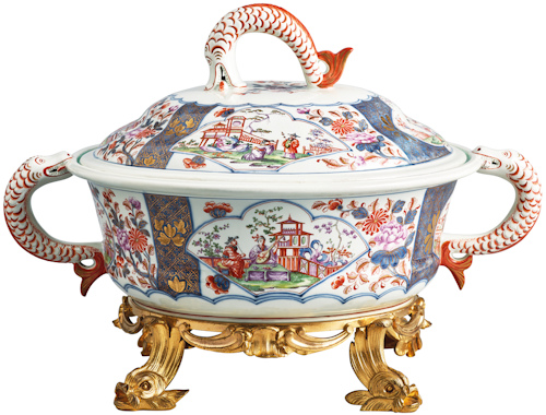Baroque porcelain tureen