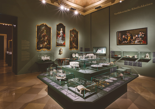 Porcelain on display