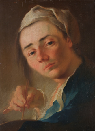 Self-portrait painting by Maulbertsch