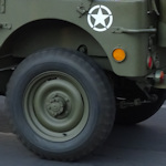 Military jeep wheel