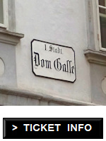 Domgasse sign outside the Mozarthaus