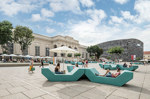 Main courtyard of the MQW