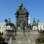 Maria Theresia monument from the art museum