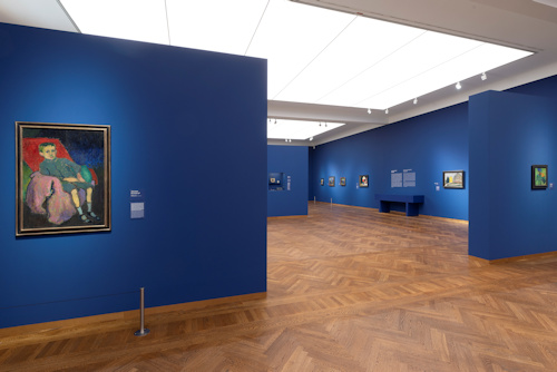 View of the interior of the Münter exhibition