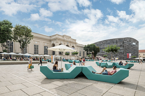 MUMOK museum on the right © Hertha Hurnaus