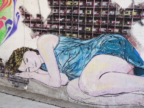 Street art at the Naschmarkt