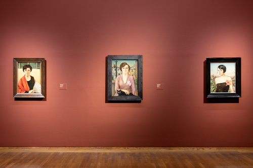 Three portraits of women