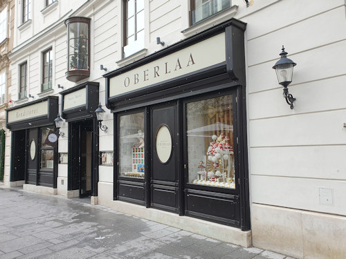 Front entrance to Oberlaa Konditorei