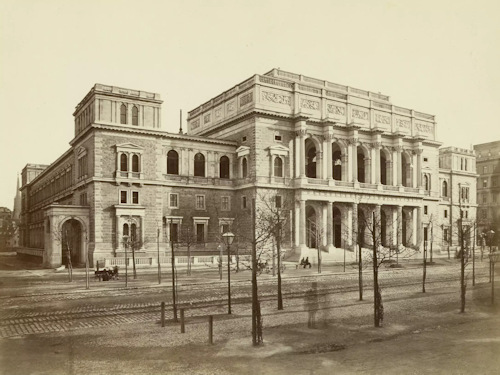 Stock exchange in Vienna around 1880