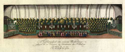 1785 party in the Orangerie