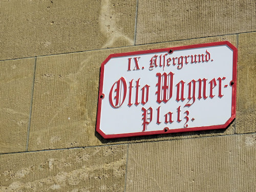 Sign for Otto Wagner Platz