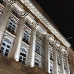 Palais Niederösterreich at night