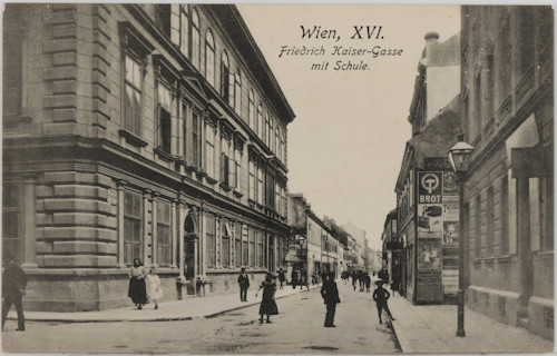 Historical street view of Vienna