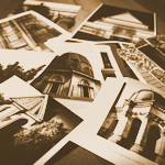 Random selection of sepia postcards