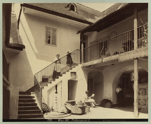 Beethoven's house in Probusgasse around 1902