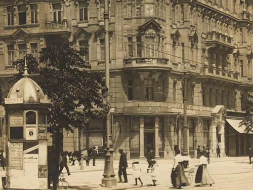 Café Prückel in the early 1900s